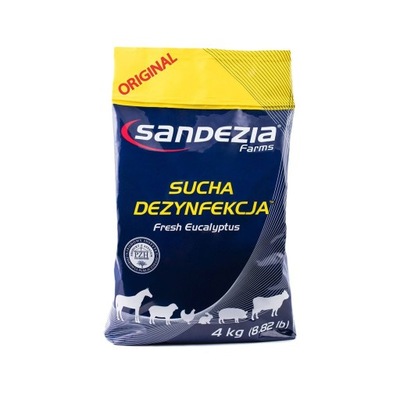 SANDEZIA SUCHA DEZYNFEKCJA 4KG BAKTERIE WIRUSY