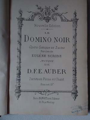 D.F.E.Auber Le Domino Noir - stare nuty