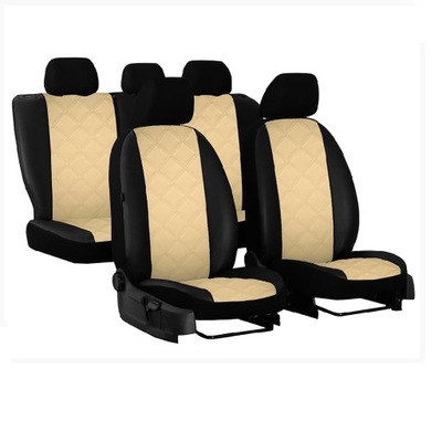 FORRO UNIVERSALES DE AUTOMÓVIL EKOSKORA FORCED COLOR BEIGE PARA TOYOTA HILUX VI  