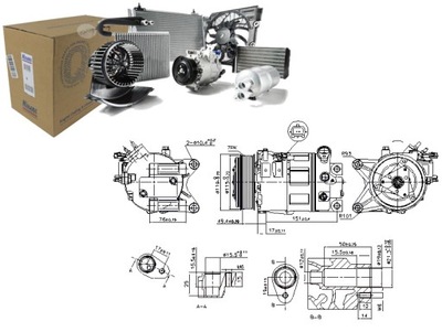 COMPRESSOR AIR CONDITIONER NISSAN MURANO II TEANA II 2.5 3.5 07.08-09.14  