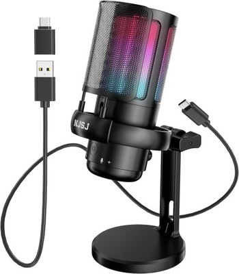 MIKROFON GAMINGOWY DO KOMPUTERA NJSJ ME6S USB