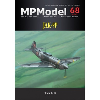 Samolot myśliwski JAK-9P, MPModel, 1:33