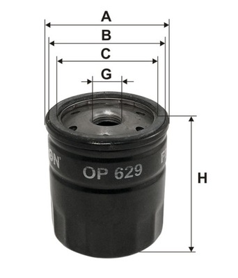 FILTRON OP 629 FILTRO ACEITES  