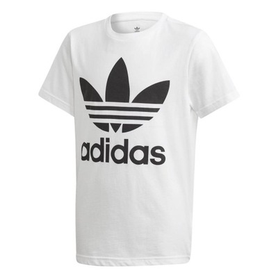 T-shirt Dziecięcy adidas DV2904 TREFOIL Biały 158