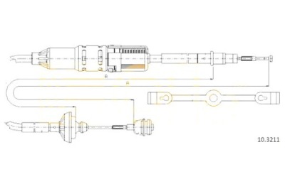 Cofle трос сцепления vw cofle фото №1