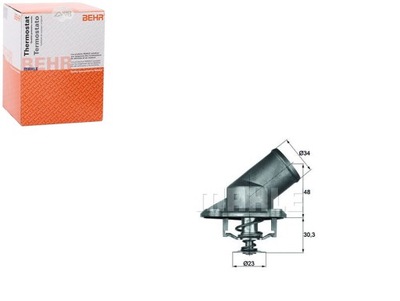 Термостат opel 92c 1,0-1,2 behr фото №1