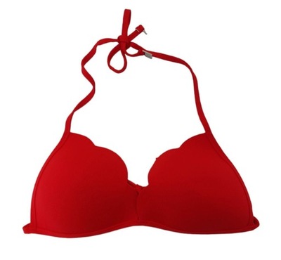 Czerwona góra od bikini wiązana 38