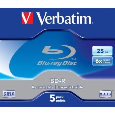 Verbatim BDR, Single Layer 25GB, jewel box, 43715,