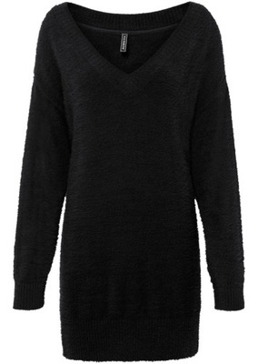 56 BPC SWETER OVERSIZE Z MIĘKKIEJ PRZĘDZY Z DŁUGIM WŁOSEM ono