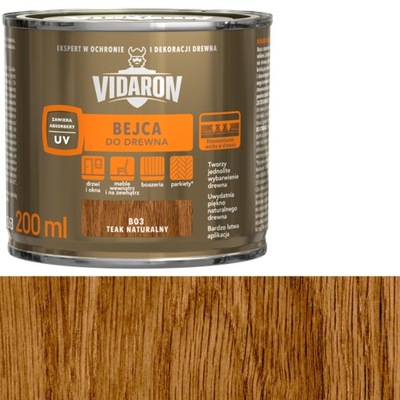 Bejca Vidaron 200ml B03 TEAK NATURALNY