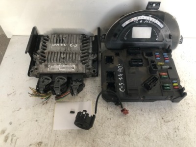 Блок керування набір стартовий citroen c3 1.4 hdi 9651399580 фото №1