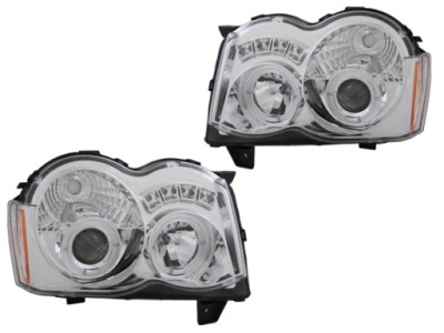 Фара кольца led jeep grand cherokee wh рестайлинг фото №1