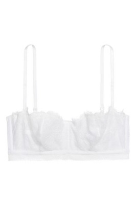 H&M Biustonosz bandeau z koronki rozm. 80B