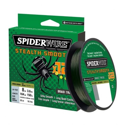 Plecionka Spiderwire Smooth 12 zielona 150m 0,19mm