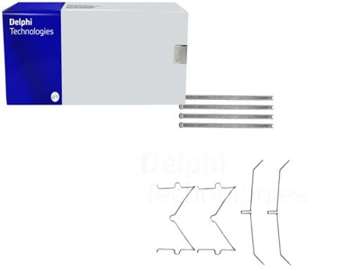 Delphi lx0627 набір аксесуари, гальмівні колодки гальмівні фото №1
