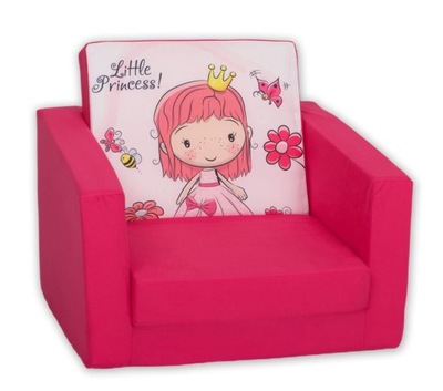 Fotel dziecięcy Delsit Rozkładany - Little Princess