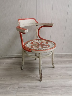 krzesło drewniane vintage retro Thonet gięte
