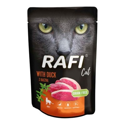Rafi Mokra karma dla kotów z kaczką w saszetce 100 g
