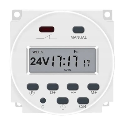Programator - przekaźnik czasowy, timer 1s-168h 24V AC/DC