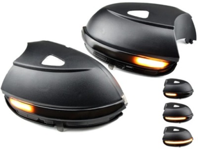 2x поворотники led динамические плавающие vw passat b7 cc eos beetle 5c фото №1