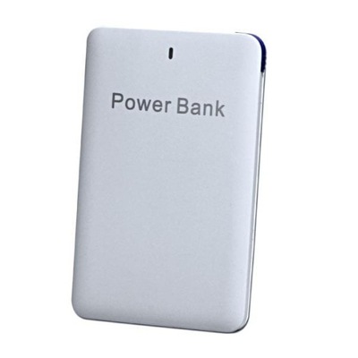 Powerbank, slim, Li-ion, 5V, 2500mAh, do ładowania