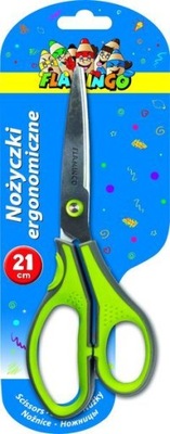 Nożyczki Flamingo ERGONOMICZNE 21cm