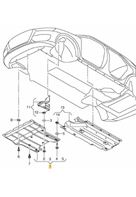 NOWE ORIGINALŪS AUDI OE GAUBTAS DZWIEKOCHLONNA 8U0863821A 