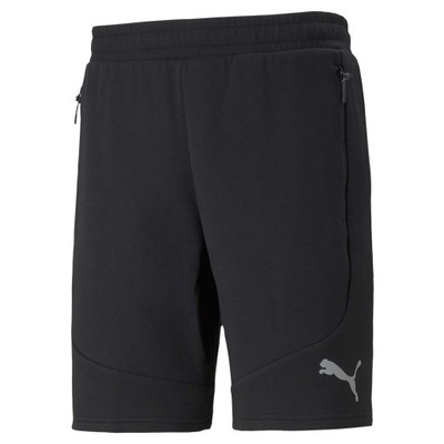 Męskie Spodenki EVOSTRIPE SHORTS 8" DK PUMA BLACK