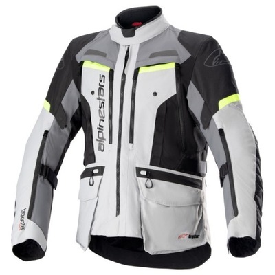 STRIUKĖ TEKSTILINĖ ALPINESTARS BOGOTA PRO DRYSTAR ICE GREY/DARK GREY/YELLOW F 