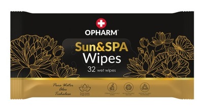 Chusteczki nawilżane Opharm Sun&Spa Wipes 32 szt.
