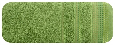 Zielony ręcznik żakardowa bordiura miękki 50X90