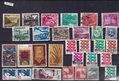 Zestaw znaczków na dużej karcie - Izrael