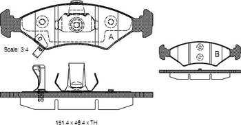 КОЛОДКИ ГАЛЬМІВНІ KIA SEPHIA/SHUMA -03