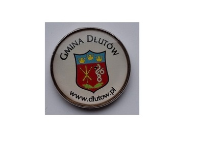 GMINA DŁUTÓW - HERB-PIN
