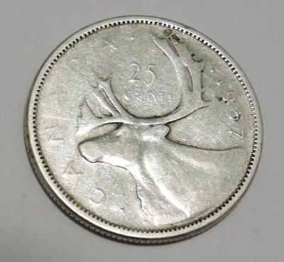 KANADA 25 cents 1957