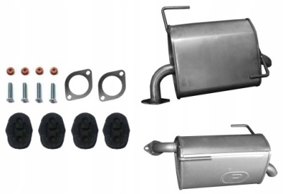 Subaru legacy 3.6 гаситель конечный 2 глушители фото №1