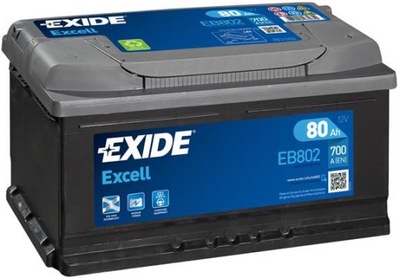 АКУМУЛЯТОР EXIDE EXCELL 12V 80AH 700A(EN) R+