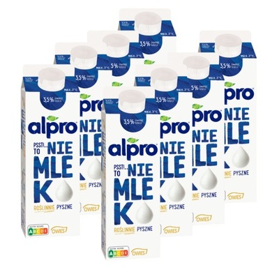 Alpro To nie mlek Napój owsiany 3,5 % zestaw 8x1L