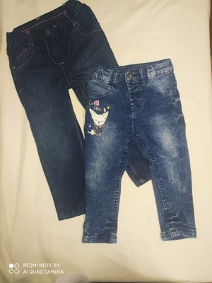 Spodnie jeans 86/92