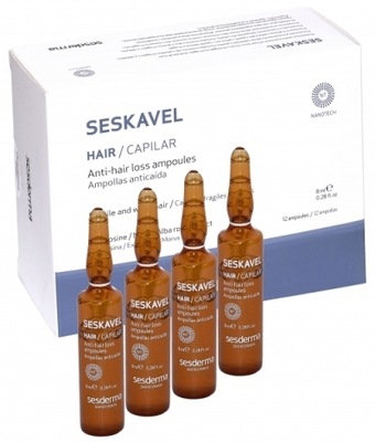 Sesderma Seskavel ampułki przeciw wypadaniu włosów 12 ampułek x 8 ml