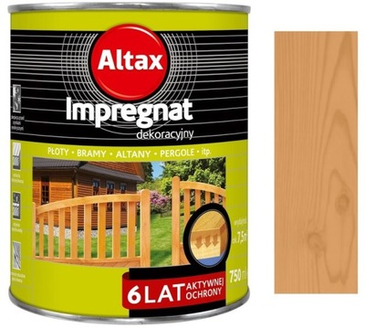 Altax- Impregnat Dekoracyjny, 750 Ml, Dąb