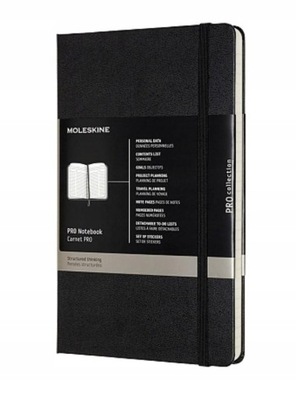 NOTES Moleskine Proffesional 13x21 Hard Czarny