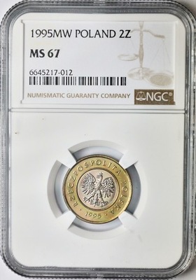 RL 2 złote 1995 - NGC MS67