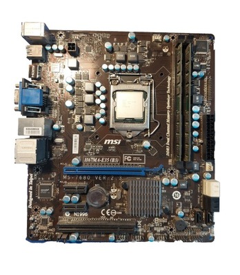 Płyta główna MSI H67MA-E35 + i3-2100 + 8GB ddr3