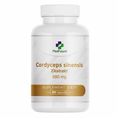 Medfuture Cordyceps Sinensis ekstrakt 680 mg grzyby 60 kapsułek