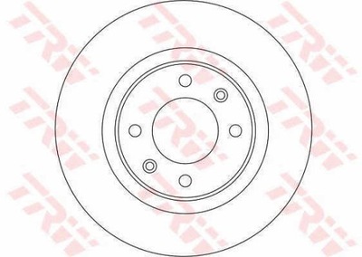 ДИСКИ ТОРМОЗНЫЕ ТОРМОЗНЫЕ ЗАД TRW DF4215