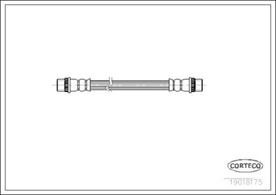 CORTECO CABLE DE FRENADO PARTE TRASERA PEUGEOT 206 CORTECO  