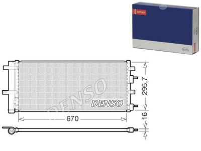 KONDENSATORIUS KONDICIONAVIMO Z SAUSINTUVU FORD DENSO 