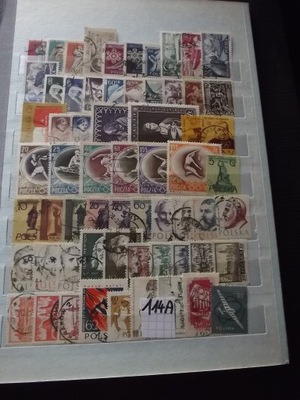 Polska zestaw znaczków od lat 50-tych
