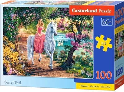 Castorland puzzle księżniczka i jednorożec 100 el